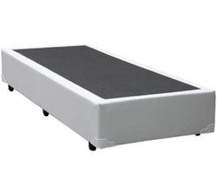 Cama Box Base Solteiro Sintético Branco