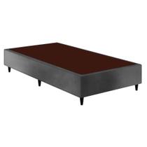 Cama Box Base Solteiro Sommier Linho Cinza (88x188x23) - Ortobom Cama Box Base Solteiro Sommier Linho Cinza (88x188x23) - Ortobom