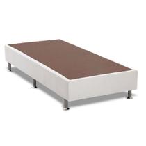 Cama Box Base Solteiro Universal Courano White (78x188x20) - Ortobom