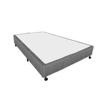 Cama Box Base Universal Casal Poli Tecido Gray (138x188x27) - Castor