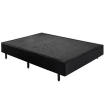 Cama Box Base Universal Casal Preta (138x188x25) - Plumatex