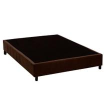 Cama Box Base Universal CRC Camurça Brown Casal 138x188