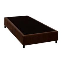 Cama Box Base Universal CRC Camurça Brown Solteiro 88x188