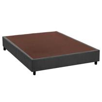 Cama Box Base Universal CRC Camurça Gray 128x188x20