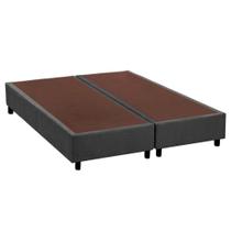 Cama Box Base Universal CRC Camurça Gray 186x198x20