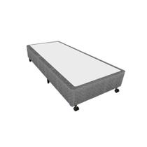 Cama Box Base Universal Solteiro Poli Tecido Gray (78x188x27) - Castor Cama Box Base Universal Solteiro Poli Tecido Gray (78x188x27) - Castor