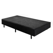 Cama Box Base Universal Solteiro Preta (88x188x25) - Plumatex