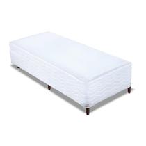 Cama Box Base Universal Solteiro Sommier Plus Bordado White (88x188x24) - Orthocrin