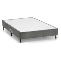 Cama Box Base Viúva Gold Star Suede Gray (128x188x27) - Castor