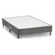 Cama Box Base Viúva Lux Chenille Gray (128x188x23) - Castor