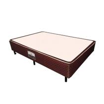 Cama Box Base Viúva Poli Tecido Brown (128x188x27) - Castor