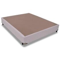 Cama Box Base Viúva Universal Suede Marfim (128x188x25) - Probel