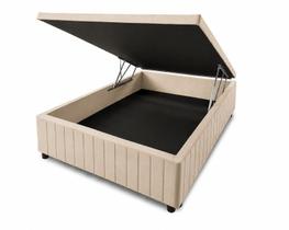 Cama Box Baú 138x188cm Série Ouro 100% Madeira Tecido Blindado com 1cm de Espuma e TNT de 140. Cama Box Baú 138x188cm Série Ouro 100% Madeira Tecido Blindado com 1cm de Espuma e TNT de 140.