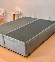 Cama Box Baú Bi-partida Casal 69 Blindado Super Reforçada - Plenna Box