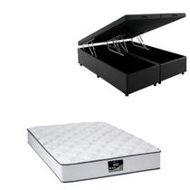 Cama Box Baú Bipartida Blindada com Colchão Doss Molas Ensacadas 30cm Queen