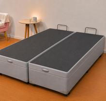 Cama Box Baú Bipartida Queen 158x198 Blindada Super Reforçada - Plenna box