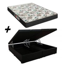 Cama Box Baú Bipartido Queen + Colchão Portobel Veneza D33 60x158x198 Cama Box Baú Bipartido Queen + Colchão Portobel Veneza D33 60x158x198