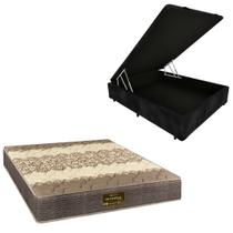 Cama Box Baú Blindada com Colchão de Espuma Orthopedic Casal 138x188