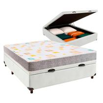 Cama Box Bau Blindado Casal + Colchão D20