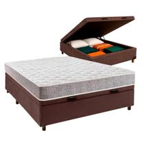 Cama Box Bau Blindado Casal + Colchão D33 Cama Box Bau Blindado Casal + Colchão D33