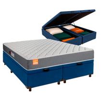 Cama Box Bau Blindado King + Colchão D23