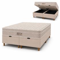 CAMA BOX BAÚ BLINDADO QUEEN COM COLCHÃO MOLAS ENSACADAS ORTOBOM AIRTECH SPRINGPOCKET 158x198x67CM BEGE CAMA BOX BAÚ BLINDADO QUEEN COM COLCHÃO MOLAS ENSACADAS ORTOBOM AIRTECH SPRINGPOCKET 158x198x67CM BEGE