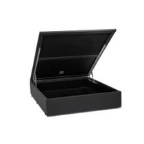 Cama Box Baú Blindado Viúva Homequeen material sintético Cinza 41x128x188 Cama Box Baú Blindado Viúva Homequeen material sintético Cinza 41x128x188