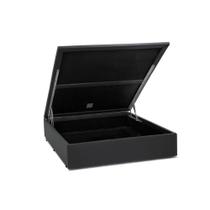 Cama Box Baú Blindado Viúva Loja Xerife Sintético Cinza 41x128x188 Cama Box Baú Blindado Viúva Loja Xerife Sintético Cinza 41x128x188