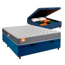 Cama Box Bau Blindado Viuvo + Colchão D23 Cama Box Bau Blindado Viuvo + Colchão D23