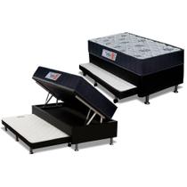 Cama Box Baú c/ Auxiliar Solteiro: Colchão Anatômico Orthoflex Foggia Sogni Unic Face + Base CRC Courano Black (88x188) Cama Box Baú c/ Auxiliar Solteiro: Colchão Anatômico Orthoflex Foggia Sogni Unic Face + Base CRC Courano Black (88x188)