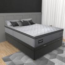 Cama Box Baú Casal 138cm Molas Ensacadas Texas Gazin