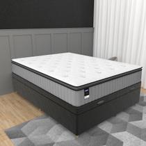 Cama Box Baú Casal 138cm Molas Ensacadas Tower JWS Hf V25 Gazin