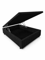 Cama Box Baú Casal 138x188cm em Madeira Série Ouro Preto Cama Box Baú Casal 138x188cm em Madeira Série Ouro Preto
