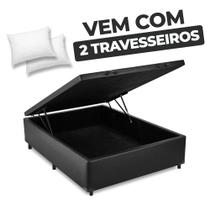 Cama Box Baú Casal 138x188x41cm Varias Cores FL - Nova Box