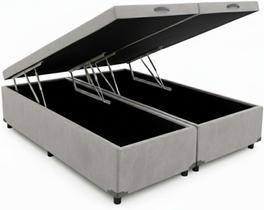Cama Box Baú Casal Bipartido Blindado 138x188 material sintético. Cama Box Baú Casal Bipartido Blindado 138x188 material sintético.