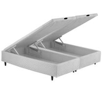 Cama Box Bau Casal Bipartido Poliester(1.38X1.88) Cama Box Bau Casal Bipartido Poliester(1.38X1.88)