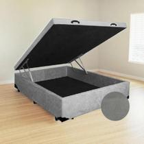 Cama Box Bau Casal (Blindada) Tecido Suede