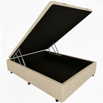 Cama Box Baú Casal Blindado 138x188 material sintético Cama Box Baú Casal Blindado 138x188 material sintético