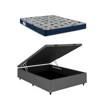 Cama Box Baú Casal Cinza ISO 60 D28 - Ortobom