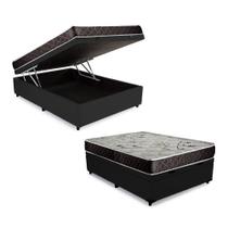 Cama Box Baú Casal Colchão Anny Espuma D23 NK Camas + Box Sintético 53x138x188