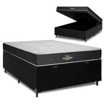 Cama Box Baú Casal + Colchao de Espuma D33 Orthopedic I 138x188x62cmVstore Cama Box Baú Casal + Colchao de Espuma D33 Orthopedic I 138x188x62cmVstore