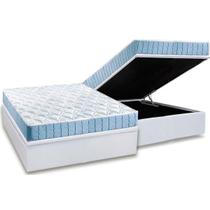 Cama Box Baú Casal: Colchão Espuma Anjos D20 Querubim + Base CRC Courano White(138x188) Cama Box Baú Casal: Colchão Espuma Anjos D20 Querubim + Base CRC Courano White(138x188)