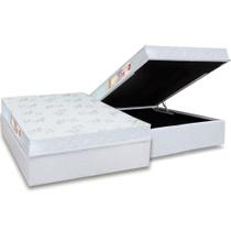 Cama Box Baú Casal: Colchão Espuma Castor D33 Sleep Max Relax + Base CRC Courano White(138x188) Cama Box Baú Casal: Colchão Espuma Castor D33 Sleep Max Relax + Base CRC Courano White(138x188)