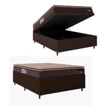 Cama Box Baú Casal Colchão Espuma D33 Pillow Millenium Cama Box Baú Casal Colchão Espuma D33 Pillow Millenium