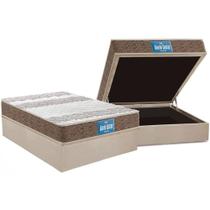 Cama Box Baú Casal: Colchão Espuma Probel D33 / EP Guarda Costas PróIntense Plus Double Face + Base CRC Suede Clean(138x188) Cama Box Baú Casal: Colchão Espuma Probel D33 / EP Guarda Costas PróIntense Plus Double Face + Base CRC Suede Clean(138x188)