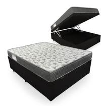 Cama Box Bau Casal + Colchao ISO 100 (138x188x60) - EPS - ORTOBOM Cama Box Bau Casal + Colchao ISO 100 (138x188x60) - EPS - ORTOBOM