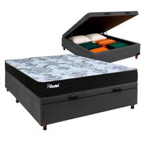 Cama Box Bau Casal + Colchão Life Gold Paropas