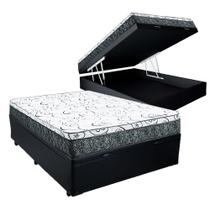 Cama Box Baú Casal Colchão Mola Bonnel Prime Coil Detroit + Box Sintético 71x138x188 Cama Box Baú Casal Colchão Mola Bonnel Prime Coil Detroit + Box Sintético 71x138x188