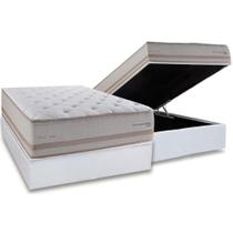 Cama Box Baú Casal: Colchão Molas Ensacadas Herval C1740 + Base CRC Linhão White (138x188) Cama Box Baú Casal: Colchão Molas Ensacadas Herval C1740 + Base CRC Linhão White (138x188)