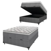 Cama Box Baú Casal Colchão Molas Ensacadas ômega
